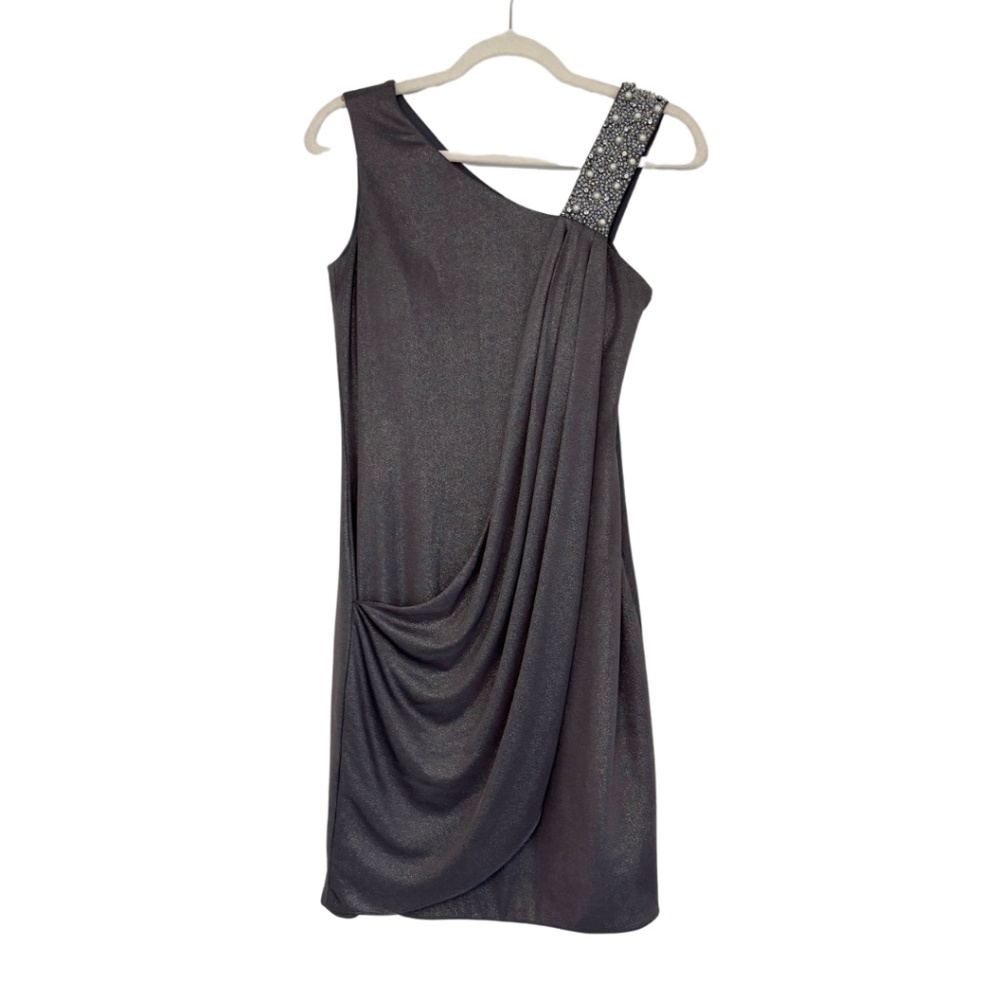 Shimmery Grey Cocktail Dress